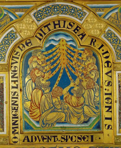 Pentecostés, desde el Altar de Verdún ... de Nicholas of Verdun