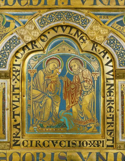 La circuncisión de Jesús ... (esmalte sobre cobre dorado) de Nicholas of Verdun