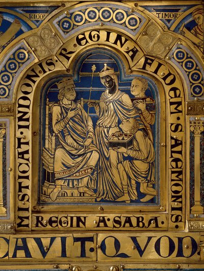 Altar de Verdún: escenas del Antiguo y Nuevo Testamento (detalle) de Nicholas of Verdun