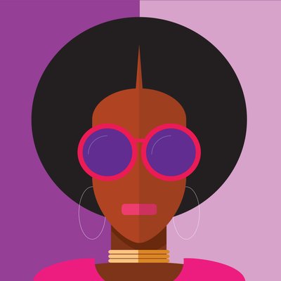 Afro Girl, 2020 (digital) de Nick Diggory