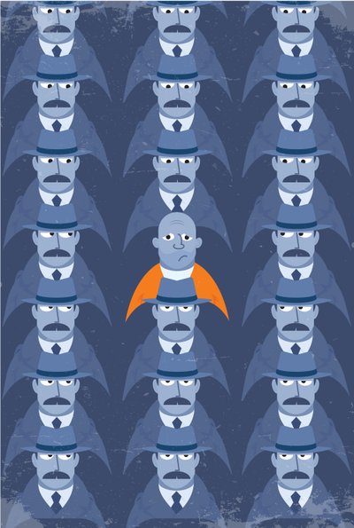 Observando a los detectives, 2015 (digital) de Nick Diggory