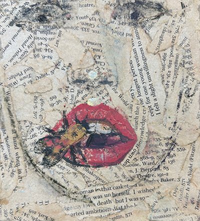 Labios de picadura de abeja, 2019-23 (collage) de Nick Williams