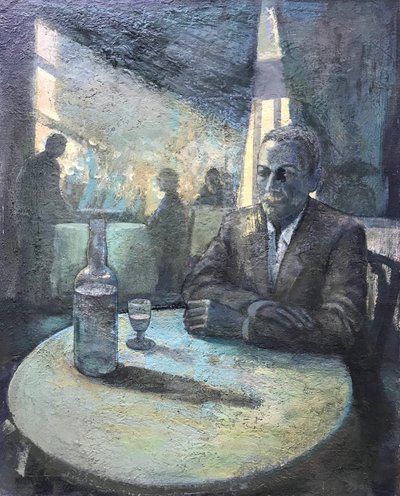 Aguardiente, 2018-23 (óleo sobre tabla) de Nick Williams