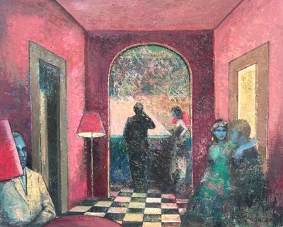Trampa de miel, 2020-23 (óleo sobre tabla) de Nick Williams
