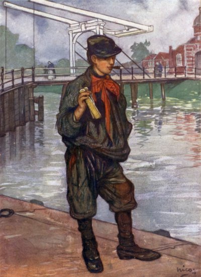 Un niño de la calle de Ámsterdam con paletas de Nico Jungman