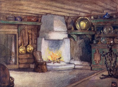 Noruega: Interior de una cabaña en Telemarken de Nico Jungman