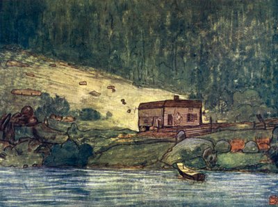 Noruega: Una pequeña granja a la orilla del río en Gjora de Nico Jungman