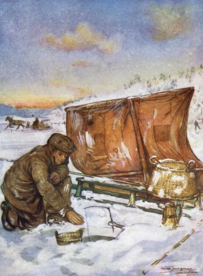 Noruega: Pescando en el hielo en el fiordo de Christiania de Nico Jungman