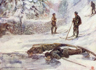 Noruega: Esquiadores bebiendo Goosewine de Nico Jungman