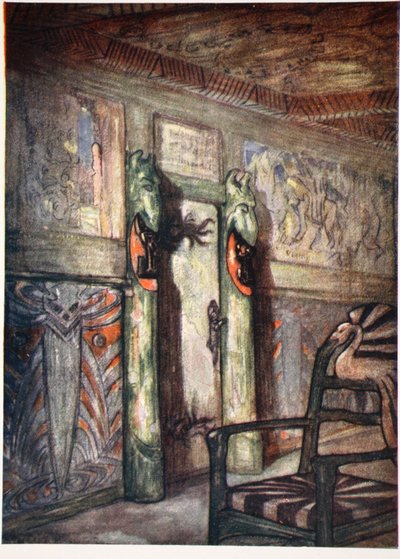 Habitación por Munthe en Holmencollen, 1905 de Nico Jungman