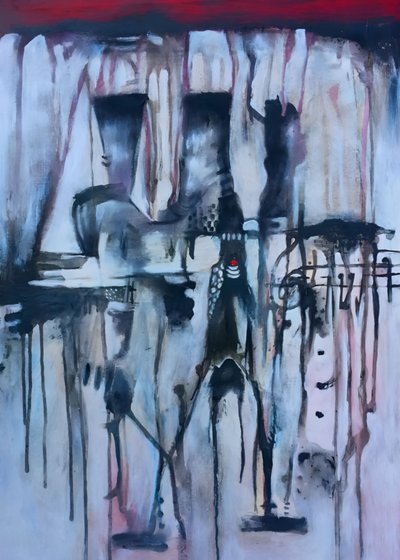 Figuras abstractas Red Dot de Nico Phooko