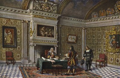 Interior de la Casa Rijnlandisch, Leiden, Países Bajos de Nico Steffelaar