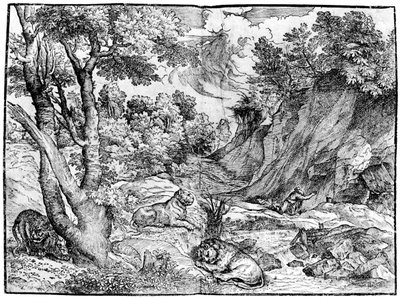 Gran Paisaje con San Jerónimo, 1937 de Nicolò Boldrini