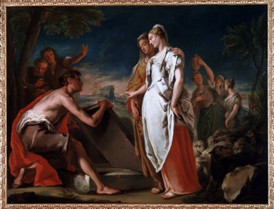 Encuentro de Jacob y Raquel de Nicolò Grassi