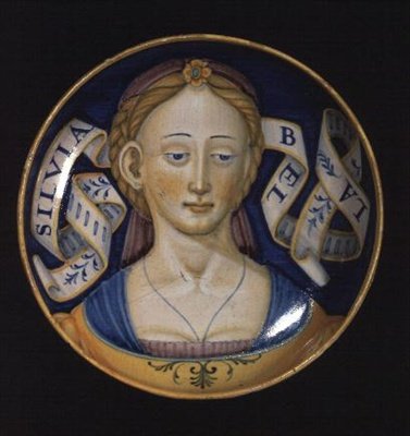 Maiolica Coppa, de la serie Belle donne, 1525 de Nicolò Pellipario