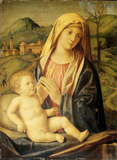 La Virgen y el Niño de Nicolò Rondinello (attributed to)