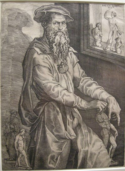Retrato de Baccio Bandinelli de Nicolo della Casa