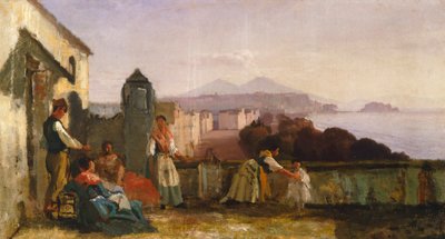 Nápoles desde Mergellina (óleo sobre lienzo) de Nicola Palizzi