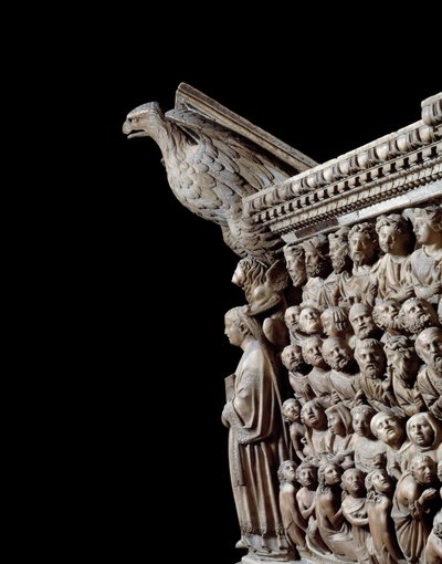 Arte gótico: un águila (detalle) de Nicola Pisano