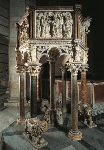 Púlpito del Baptisterio de San Juan de Nicola Pisano