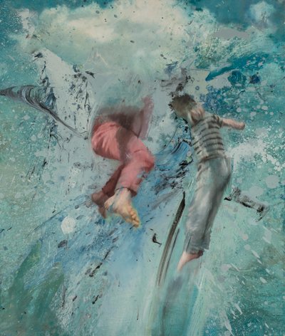 Cloud Leap, 2019 (óleo sobre lienzo) de Nicola Pucci