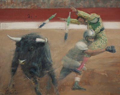 Corrida I, 2016 (óleo sobre lienzo) de Nicola Pucci