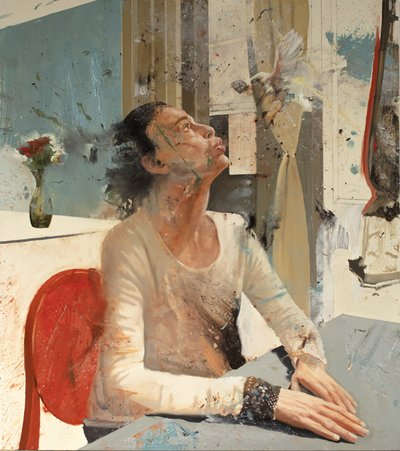 Maria Soffio, 2023 (óleo sobre lienzo) de Nicola Pucci