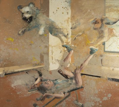 Entrenamiento, 2022 (óleo sobre lienzo) de Nicola Pucci