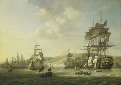 La flota anglo-holandesa en la bahía de Argel respaldando el ultimátum para liberar a los esclavos cristianos, 26 de agosto de 1816
Cuatro episodios durante la presencia de la flota anglo-holandesa en la bahía de Argel, del 26 al 27 de agosto de 1816 (tít de Nicolaas Baur