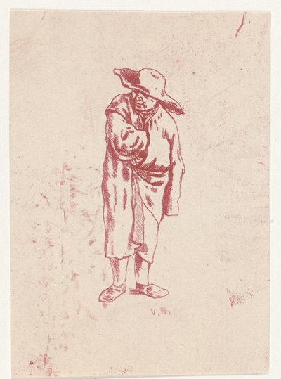 hombre, con, brazo, en, el suyo, chaqueta de Nicolaas Gerhard van Huffel