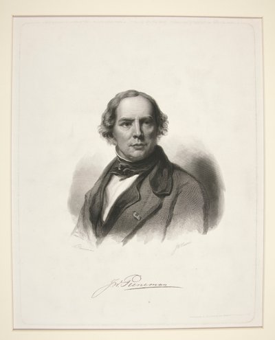 Retrato de J. W. uno más pequeño de Nicolaas Pieneman