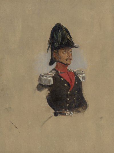 Estudio de retrato del capitán J.J.P. van Munnick de Nicolaas Pieneman