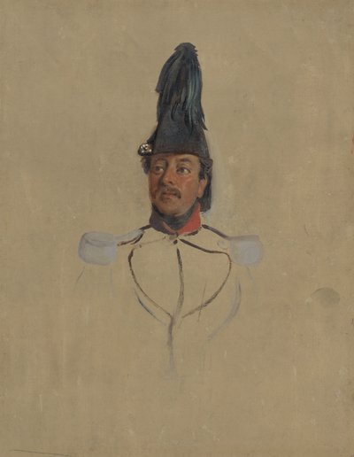 Estudio del retrato del capitán T.S. Nabal de Nicolaas Pieneman
