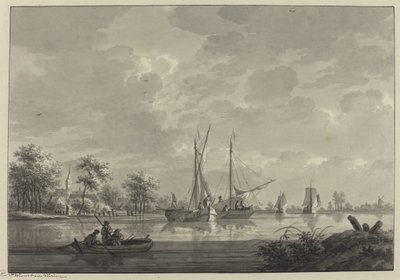 Tull en el río Waal de Nicolaas Wicart