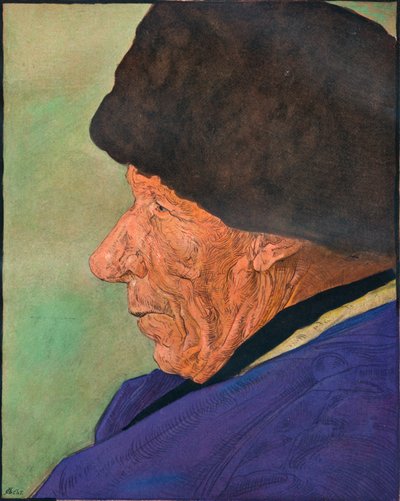 Cabeza de un hombre, Volendam, 1904 de Nicolaas Wilhelm Jungmann