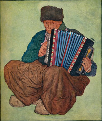 Un músico de Volendam, siglo XIX de Nicolaas Wilhelm Jungmann