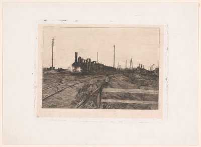 Tren en movimiento de Nicolaas van der Waay