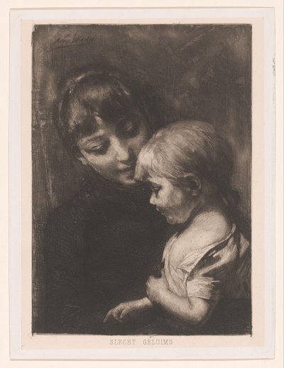 Mujer con niño
Mal humor (título en el objeto) de Nicolaas van der Waay