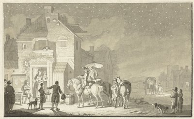 Compañero de viaje para la posada por la noche de Nicolaes Aartman