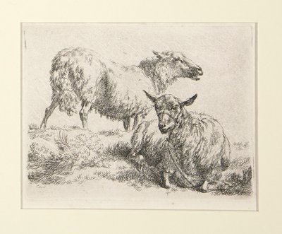 4 grabados de de Nicolaes Berchem