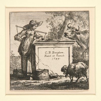 El Conjunto de las Vacas, con la Lechera de Nicolaes Berchem