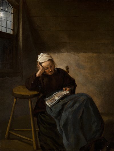 Niña leyendo, c.1660 de Nicolaes Hals