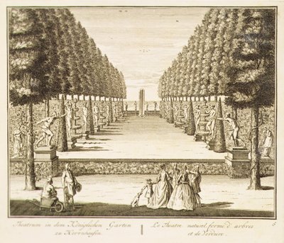 Teatro natural de árboles y setos de Nicolaes Jansz  Visscher