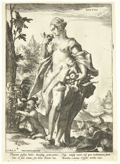 El sentido del gusto de Nicolaes Jansz. Clock