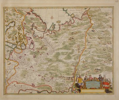 Mapa de Rusia y Europa del Este del Atlas Minor, 1745 de Nicolaes Jansz Visscher