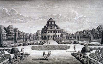Vista de la Casa y Jardín de Frydenlund de Nicolaes Jansz Visscher