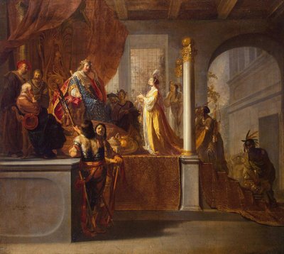 Reina de Saba ante Salomón, 1640s de Nicolaes Knüpfer