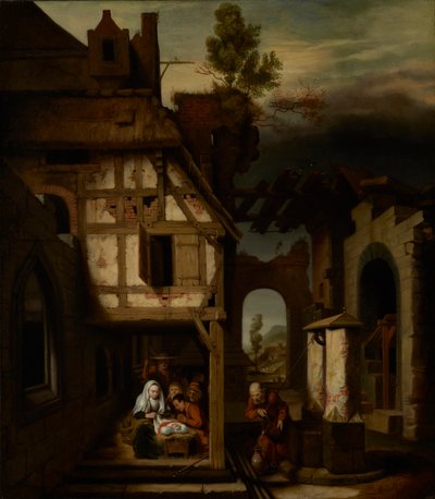 Adoración de los pastores de Nicolaes Maes