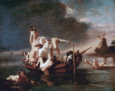 Bañándose de Nicolaes Maes