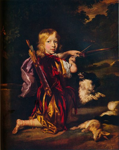 Niño con Arcos y Flechas, c1670 de Nicolaes Maes